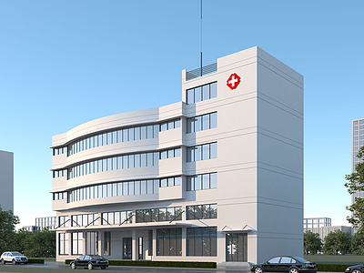 医院模型3d模型