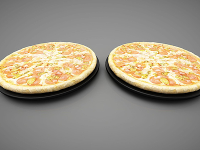 3d美味的披萨模型