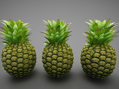3d菠萝模型
