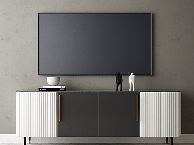 电视背景墙模型3d模型
