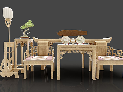 新中式沙发3d模型