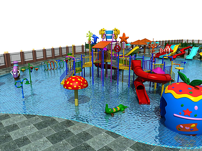 儿童戏水池3d模型