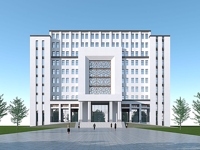 3d行政办公楼模型