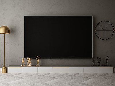 电视背景墙模型