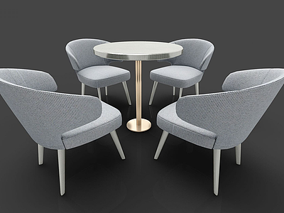 休闲桌椅模型3d模型