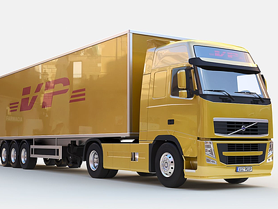 3d现代卡车<font class='myIsRed'>货车</font>油罐车运输车模型