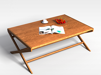 3d简易桌几模型