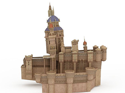 3d游戏城堡免费模型