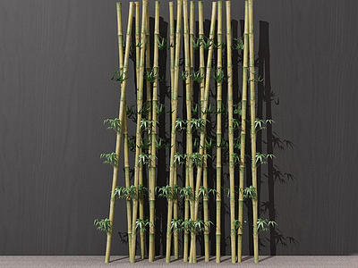 现代绿植竹子模型
