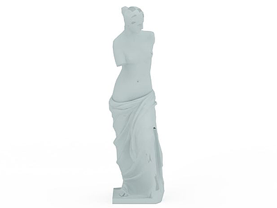 半裸雕塑模型3d模型