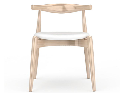 3d现代风格实木椅子免费模型
