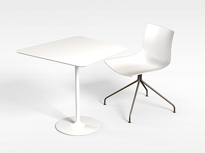 3d休闲桌椅组合模型