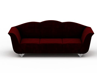 现代风格双人沙发模型