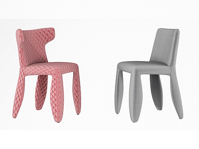 3d现代单椅休闲椅家具模型