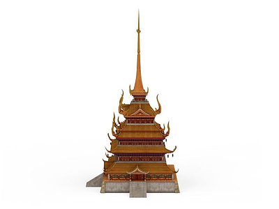 印度宫殿模型3d模型
