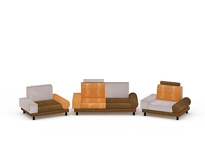 现代风格简易沙发模型3d模型