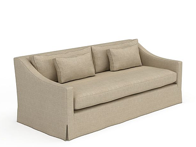 现代风格布艺沙发模型3d模型