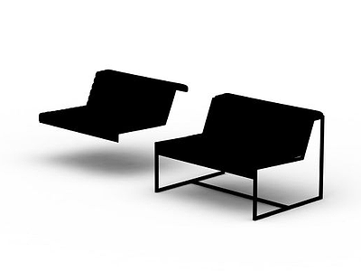 3d等候室椅子免费模型