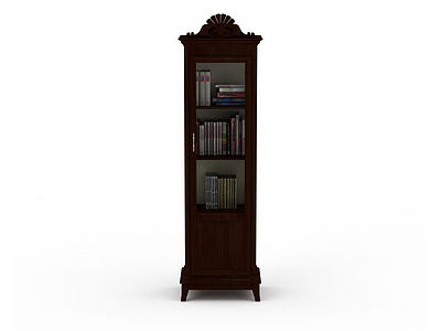 3d简易书柜模型