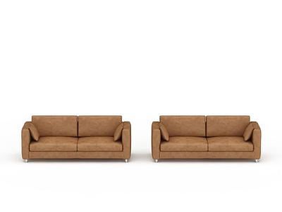 3d现代风格客厅沙发模型