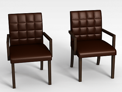 3d美式椅子模型