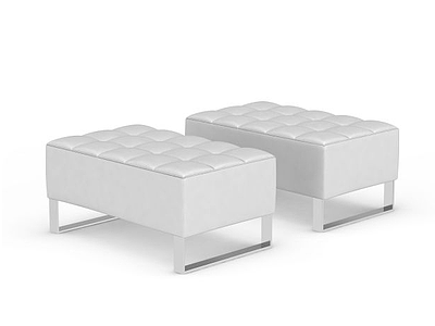 3d真皮沙发长椅免费模型