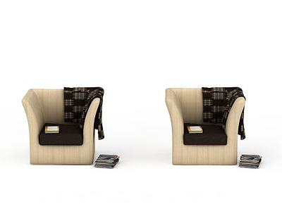 3d客厅沙发椅子模型