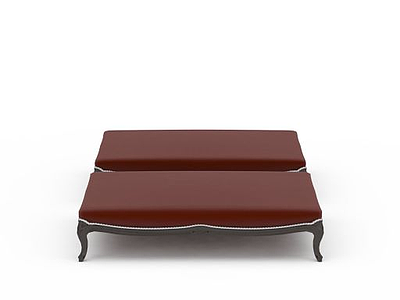 休闲沙发凳模型3d模型