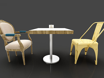 3d<font class='myIsRed'>现代</font>餐桌椅模型
