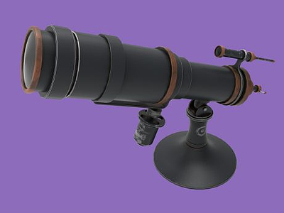 望远镜模型3d模型