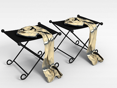 折叠椅子模型3d模型