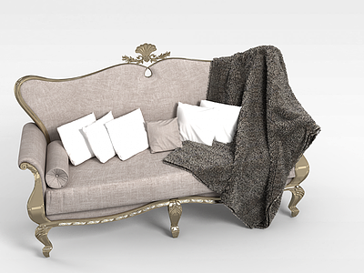 3d欧式沙发模型