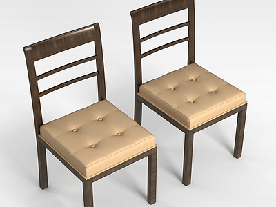 3d<font class='myIsRed'>现代风格实木椅子</font>模型
