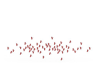 3d红色蜻蜓墙纸<font class='myIsRed'>贴画</font>免费模型