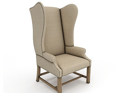 高背沙发椅模型3d模型