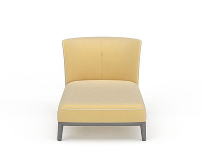 米色椅子模型3d模型
