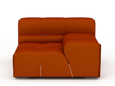 3d橘<font class='myIsRed'>色</font>沙发免费模型