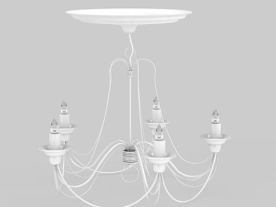 3d现代风格水晶灯免费模型