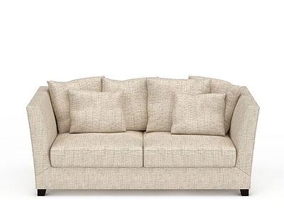 美式舒适沙发模型3d模型