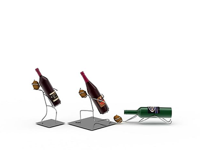 红酒支架模型3d模型