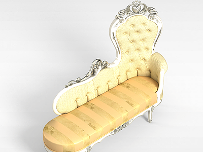 欧式风格贵妃椅模型3d模型