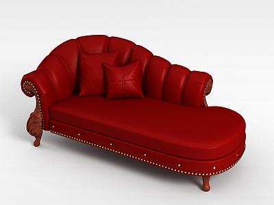 美式贵妃椅模型3d模型