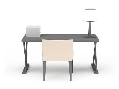 办公室桌椅模型