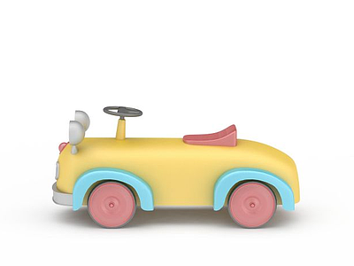3d儿童玩具小车模型