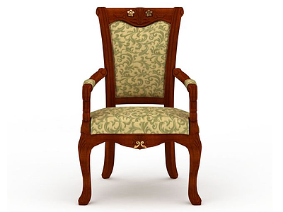 实木椅子模型3d模型
