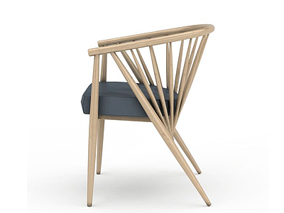 3d木质沙发椅模型