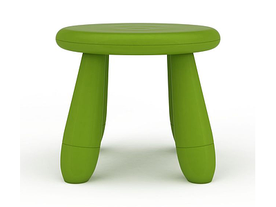 3d绿色凳子免费模型