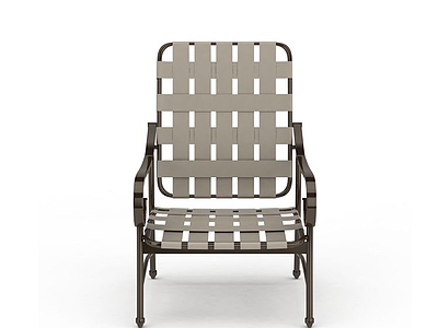 铁艺室外休闲椅模型3d模型