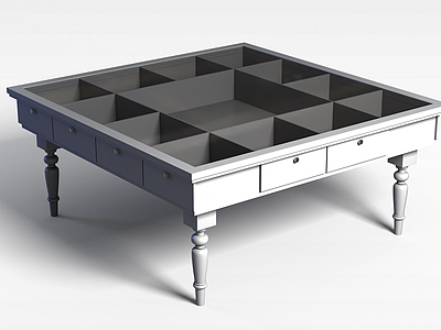 欧式桌子模型3d模型