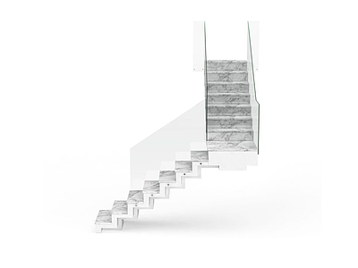 现代楼梯模型